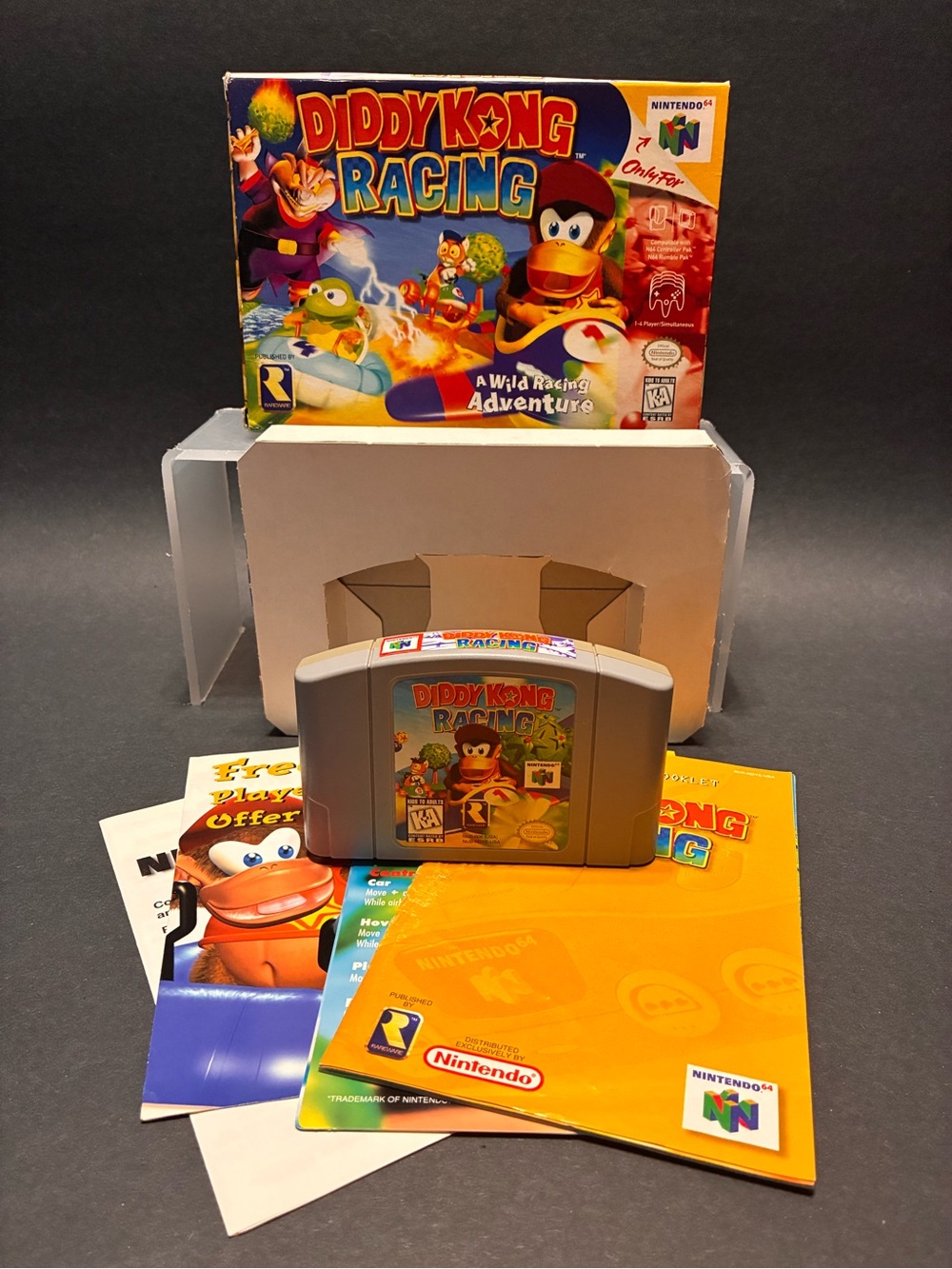 Diddy Kong Racing (Nintendo 64, N64, 1997) Complete in Box CIB - Authentic